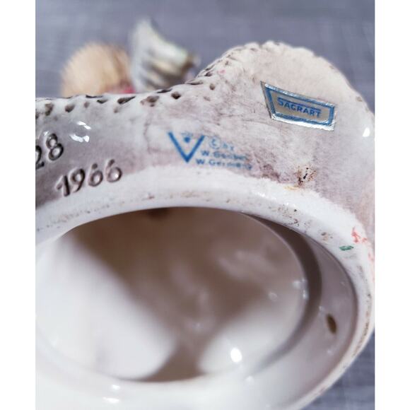 Goebel Germany Vintage 1966 Angel FIGURE Candle Holder HX328 WITHOUT MUSIC BOX - Picture 6 of 8